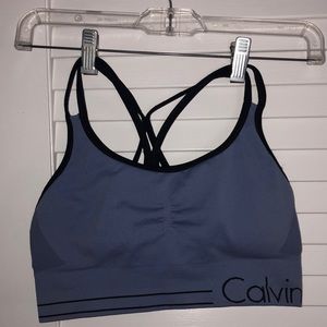Strappy Calvin Klein Padded Sports Bra